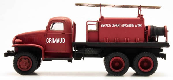 REE Modeles CB-081 - GMC C.C.F.L Tank Truck for Forest Fire Froger Steel Cabin GRIMAUD